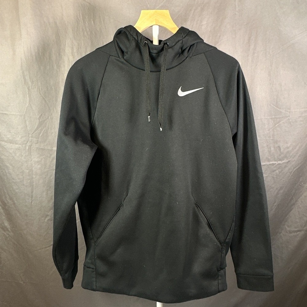 Nike Dri-FIT Womens Black Pullover Hoodie Sweatshirt 932022-010 Size M